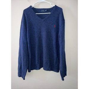 Polo Ralph Lauren men's wool Crewneck Sweater XL Blue